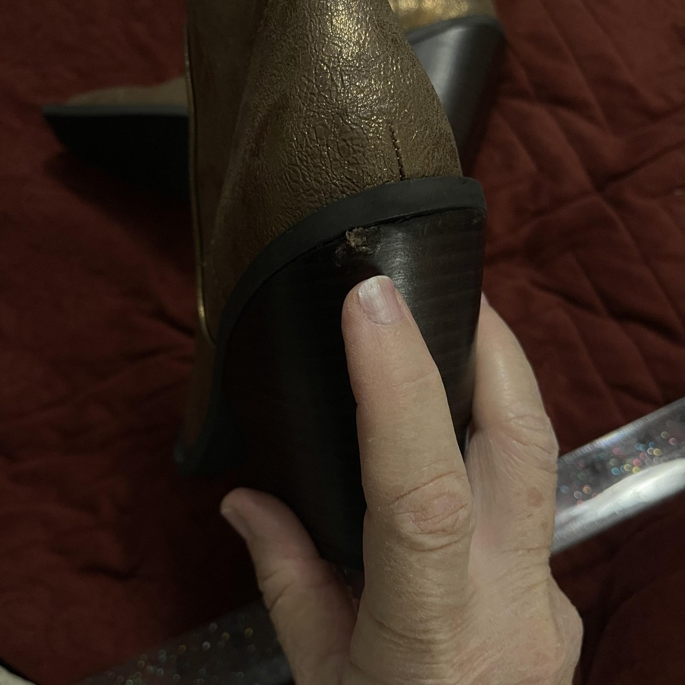 Charles by Charles David Boots Womens Size‎ 5 Metallic Bronze Winter Booties - Picture 10 of 16